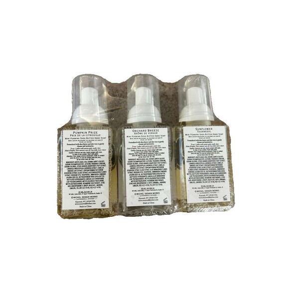New Michel Design Works Mini Foaming Hand Soap Set, Fall Harvest Scents - Picture 2 of 3
